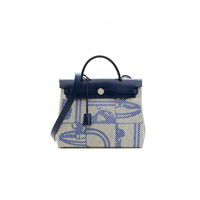 HERMES HERBAG ZIP 31 PALLADIUM HARDWARE H083407CKAA (31*25*10cm)